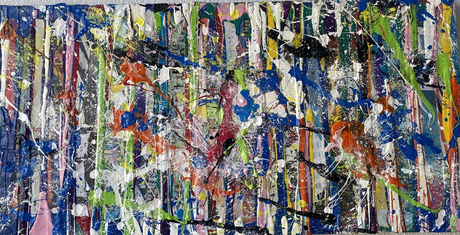 Coolures et cool SEB PAUL MICHEL Original painting for sale