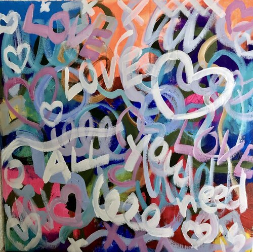 All you need is LOVE von Simmenz, Malerei kaufen auf Singulart