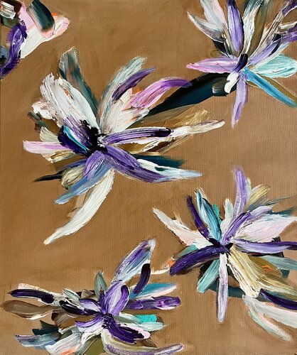 Enthusiastic flowers by Simmenz, 絵画 for Sale on Singulart