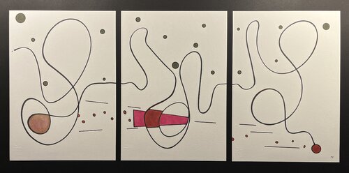 7Y Triptychon MMXXV 3 ABSTRAKT Unikat by AKIRA MMXX, 회화 for Sale on Singulart