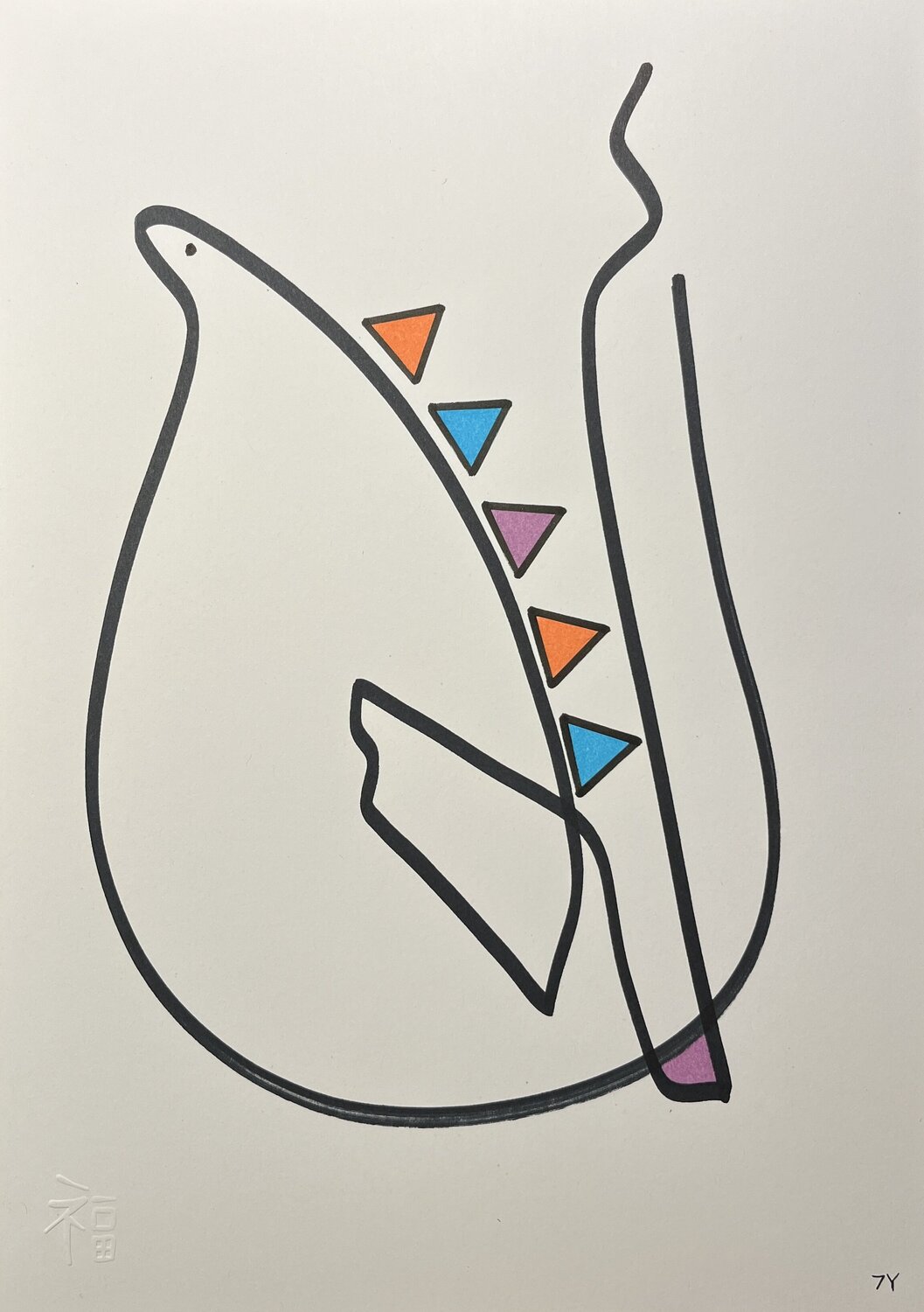 7Y VI VI XI.8 UNIKAT AKIRA MMXX Original painting for sale