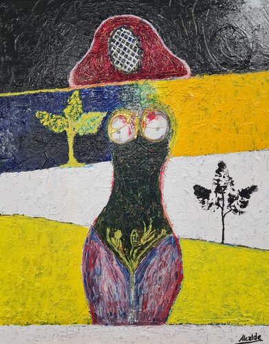 Menina 9 by Ángel Alcalde, Painting for Sale on Singulart