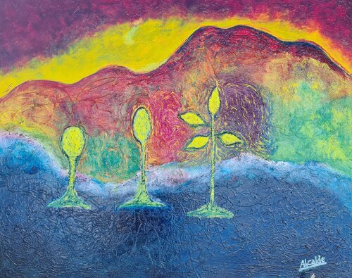 Atardecer par Ángel Alcalde, Peinture en vente sur Singulart