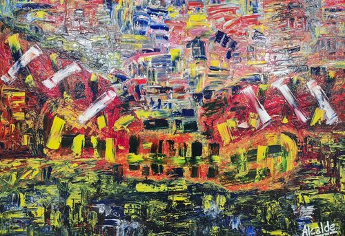 Mil Colores par Ángel Alcalde, Peinture en vente sur Singulart