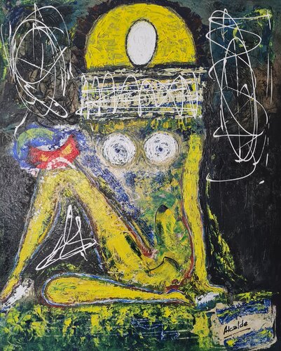 Menina 7 par Ángel Alcalde, Peinture en vente sur Singulart