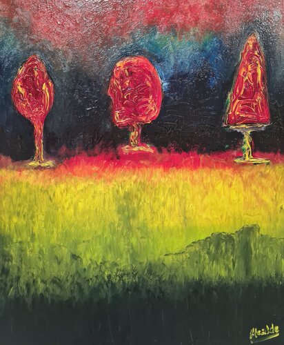 Naturaleza 3 par Ángel Alcalde, Peinture en vente sur Singulart