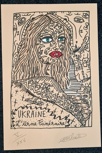Ukraine, l'Urne Funéraire by Robert Combas, 인쇄 for Sale on Singulart