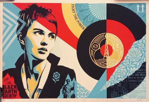 Black Earth Society by Shepard Fairey, 인쇄 for Sale on Singulart