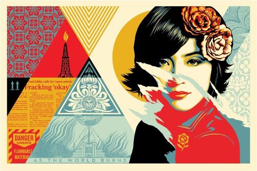 Open minds van Shepard Fairey, Afdruk te koop op Singulart