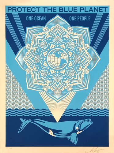 Protect The Blue Planet by Shepard Fairey, Print for Sale on Singulart