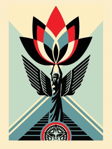 Lotus Angel by Shepard Fairey, 인쇄 for Sale on Singulart
