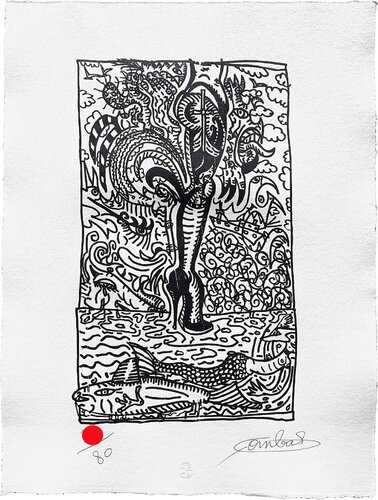 Les jambes en fanfare, les Jambes du Corso, y'a plein de jambes de fête à Sète by Robert Combas, 인쇄 for Sale on Singulart