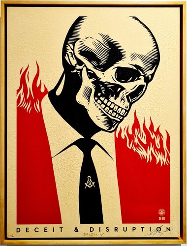 Deceit and disruption 6/6 van Shepard Fairey, Schilderij te koop op Singulart