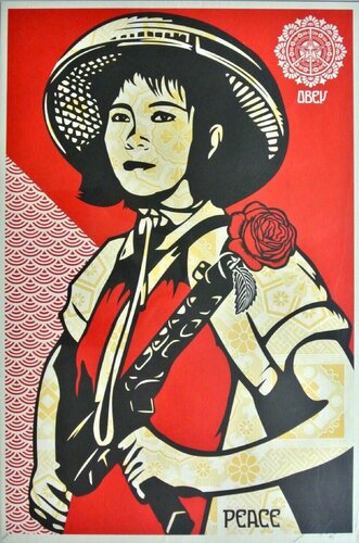 Revolutionary woman by Shepard Fairey, Print for Sale on Singulart