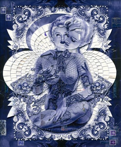 Taurus in blue von Handiedan, Druck kaufen auf Singulart