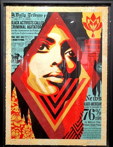 Bias by numbers HPM by Shepard Fairey, 회화 for Sale on Singulart
