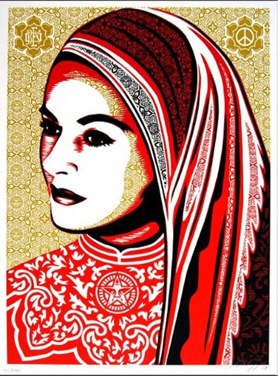 Peace woman Shepard Fairey