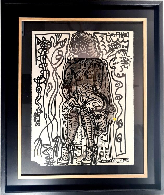 Mona Sur chaise Robert Combas