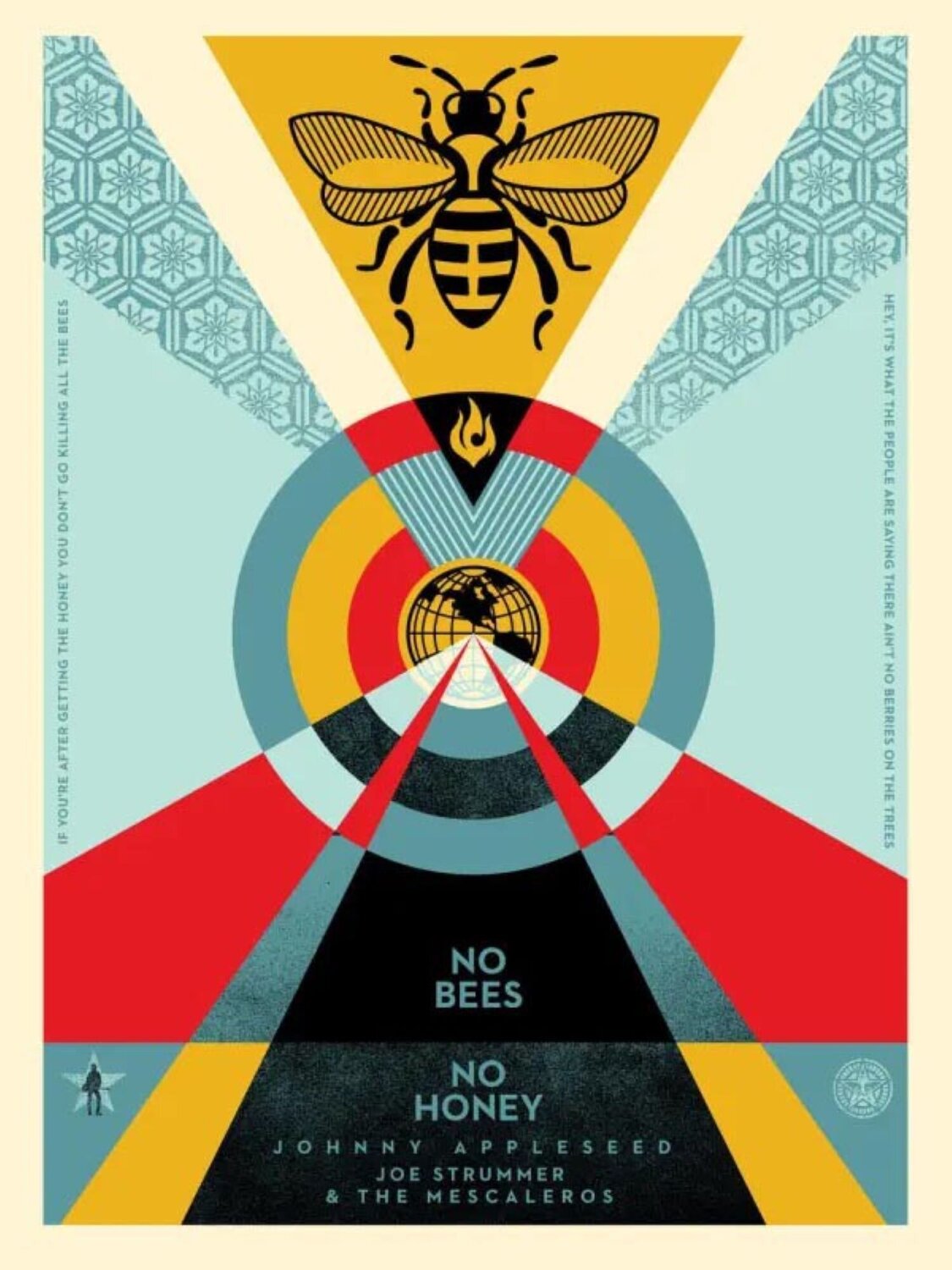 No bees no honey Shepard Fairey