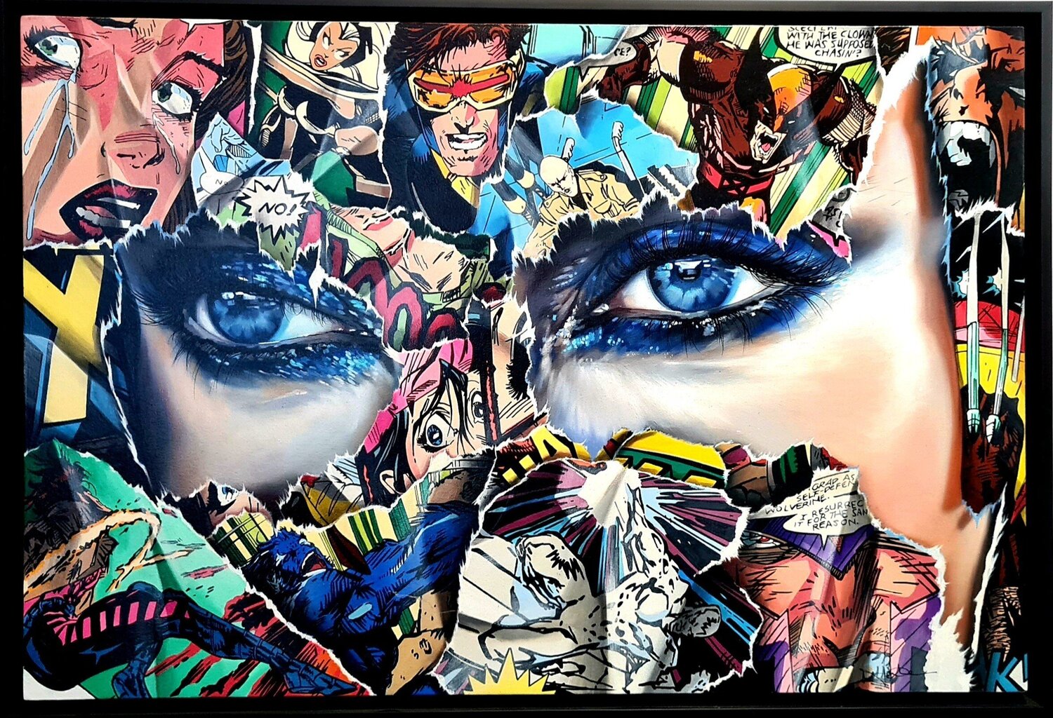 La cage et la force des mutants Sandra Chevrier Origineel schilderij te koop