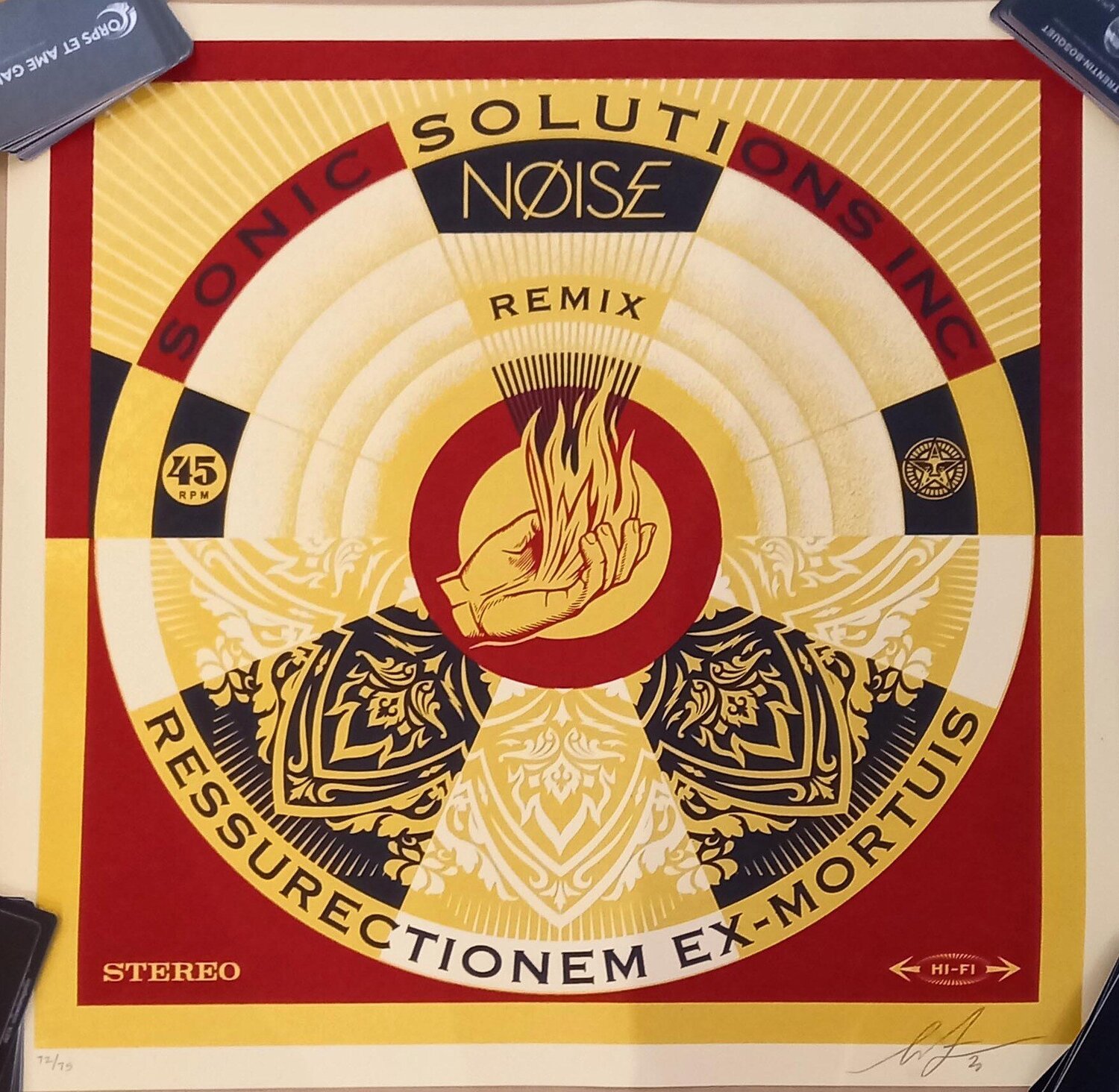 Resurrectionem ex-mortuis Noise remix Shepard Fairey Druck zu verkaufen