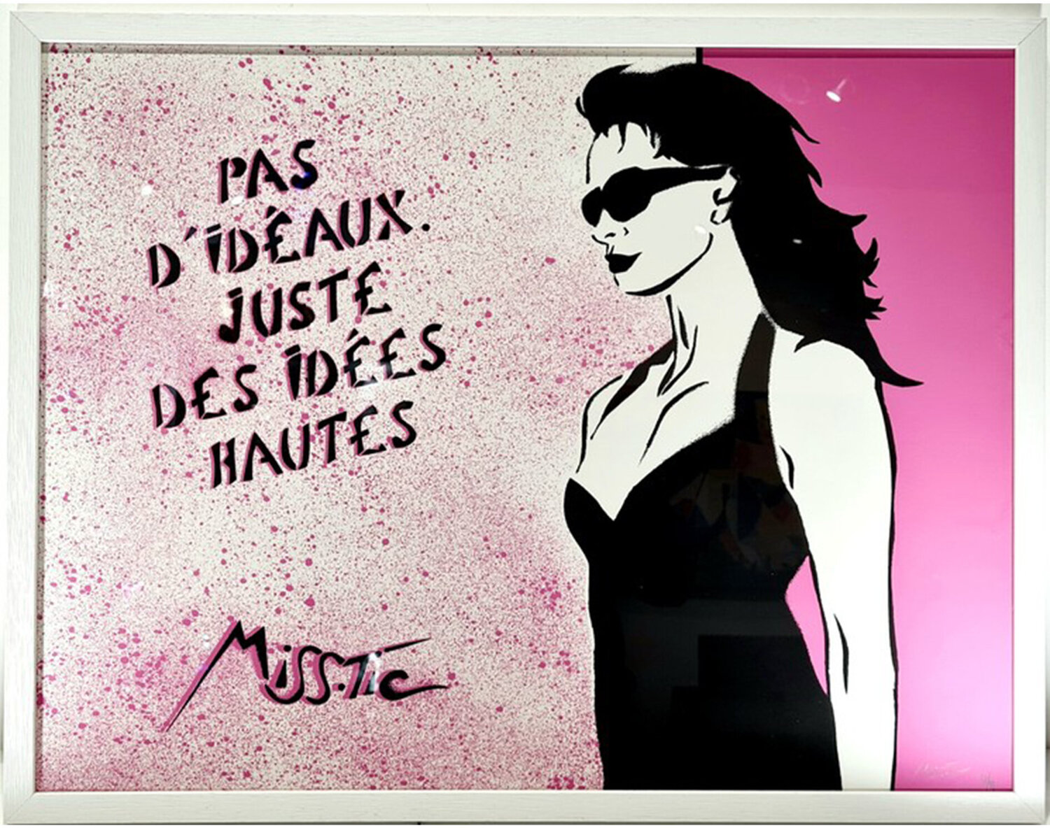 Pas d'idéaux juste des idées hautes Miss Tic Werk auf Papier zu verkaufen
