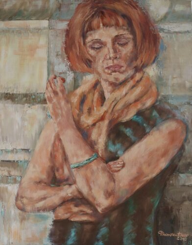 Woman From Lisbon by Christiane Bernreuther, Painting for Sale on Singulart