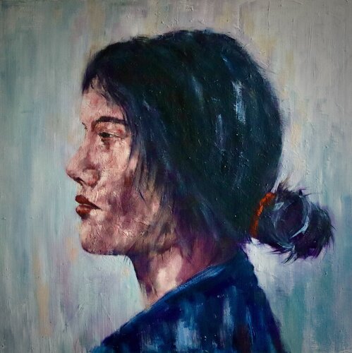 In Thought von Christiane Bernreuther, Malerei kaufen auf Singulart