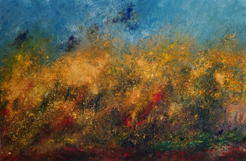 Herbstwald van Georg Olliges, Schilderij te koop op Singulart