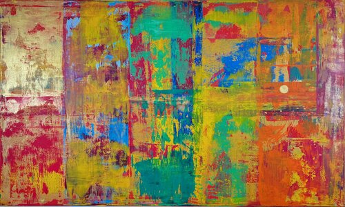 Goldene Sonne 4 von Ilir Osmani, Malerei kaufen auf Singulart