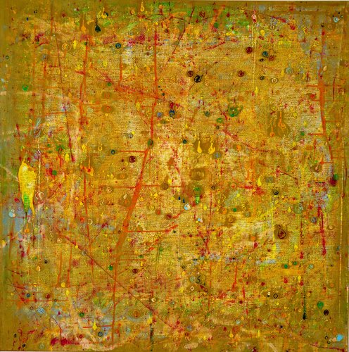 Goldene Sonne 26 von Ilir Osmani, Malerei kaufen auf Singulart