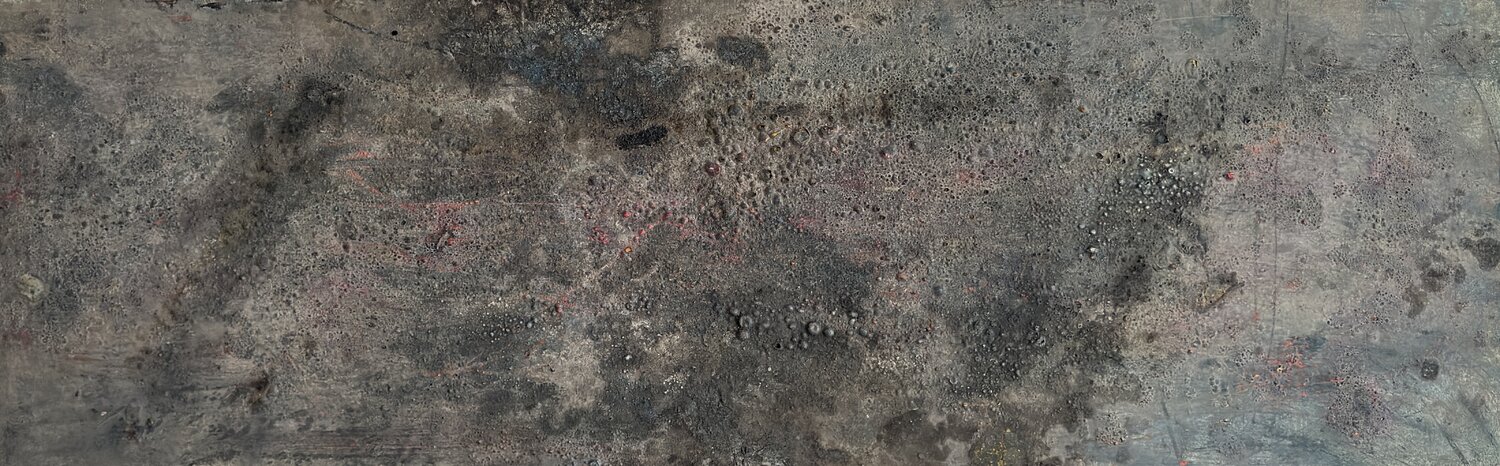 POST IGNEM II, Mixed Media auf Holz Ilir Osmani