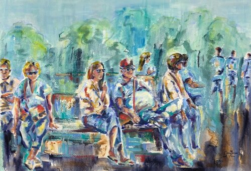 Observing di Grady Zeeman, Pittura in vendita su Singulart