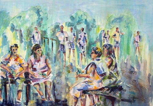 Chitter-Chatter di Grady Zeeman, Pittura in vendita su Singulart