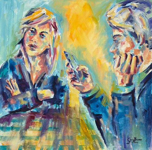 Dialogue Disrupted di Grady Zeeman, Pittura in vendita su Singulart