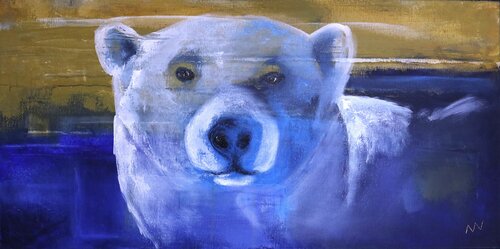 Reine Polaire #2 de Morgane Lemaire, Pintura a la venta en Singulart