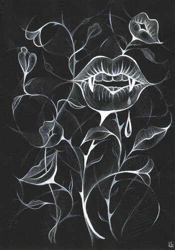 Senses Alive - Tasting de Leah Larisa Bunshaft, Dibujo a la venta en Singulart