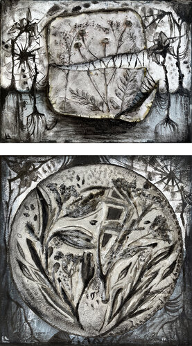 Diptych Broken life and Imprints of life von Leah Larisa Bunshaft, Andere Medien kaufen auf Singulart