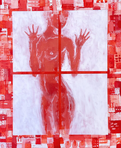 Behind the Glass 1 di Leah Larisa Bunshaft, Pittura in vendita su Singulart