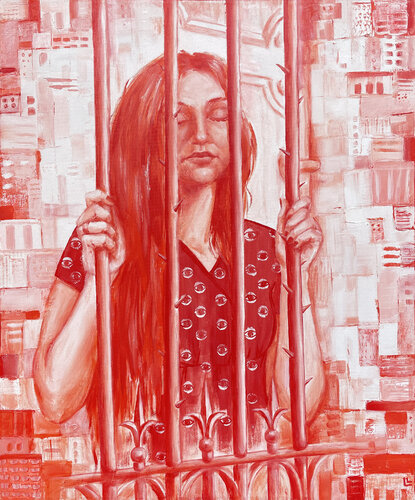 Behind the Ring von Leah Larisa Bunshaft, Malerei kaufen auf Singulart