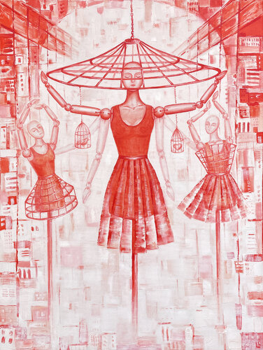 Invisible labor van Leah Larisa Bunshaft, Schilderij te koop op Singulart