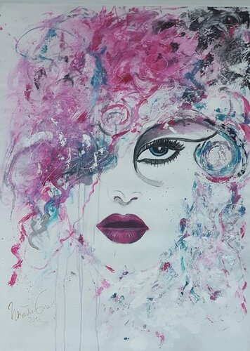 Pretty woman di Ursula Gnech, Pittura in vendita su Singulart