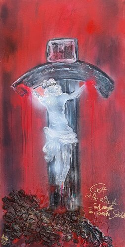 ...and forgive us our debts" von Ursula Gnech, Malerei kaufen auf Singulart