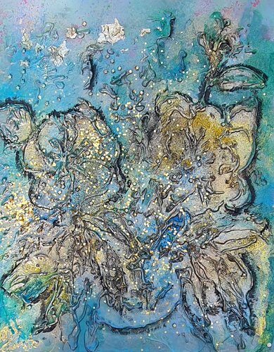 Still-Leben im Salon by Ursula Gnech, Painting for Sale on Singulart