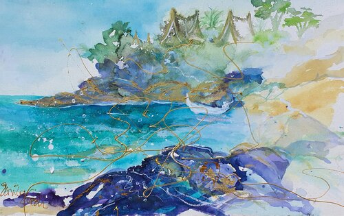 Paradies Phuket von Ursula Gnech, Malerei kaufen auf Singulart