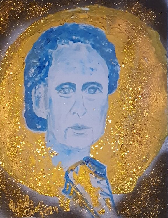 Golden football with Franz Beckenbauer Ursula Gnech