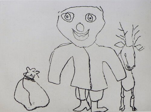 Santa Claus by Alexander Calder, 종이 for Sale on Singulart