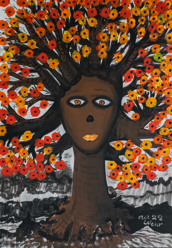 Die Flamme van Anthony Agbovi, Schilderij te koop op Singulart