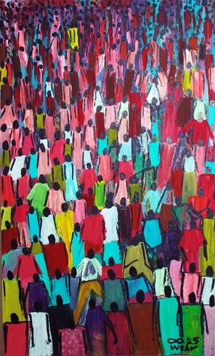 The Clan van Anthony Agbovi, Schilderij te koop op Singulart