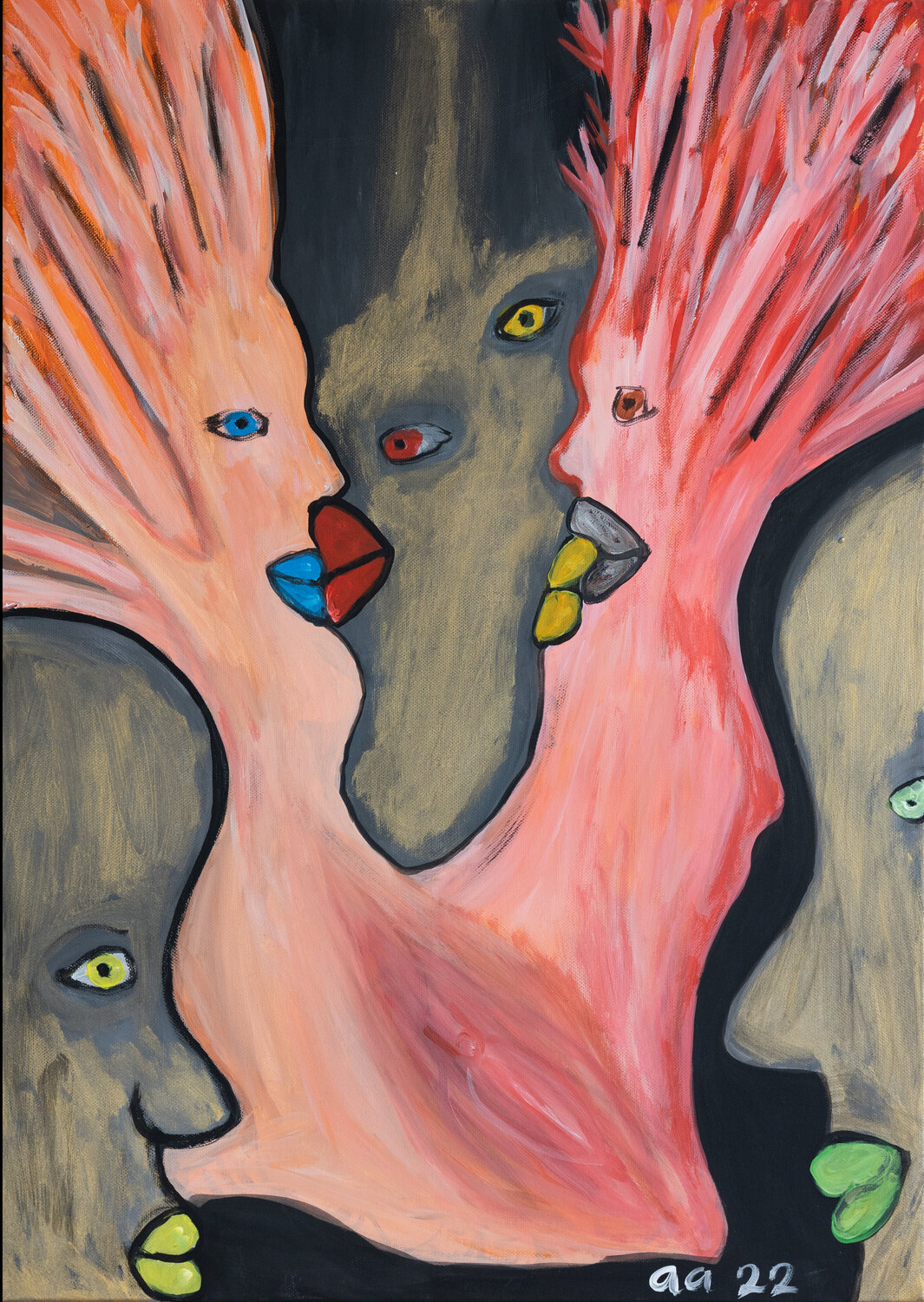 The Kiss- Lips on Lips Anthony Agbovi